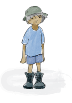 A sad child